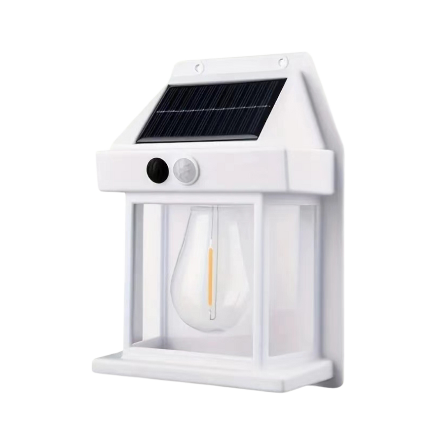 Solcelle Bevægelsessensor Lampe Udendørs Armatur | IP65 Vejrbestandig Solcelle Konstruktion | Indkørsel Sti Have & Terrassebelysning | Vanero