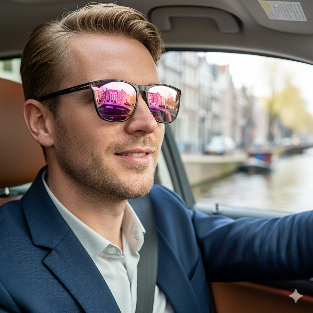 Unisex Solbriller i Plast | Standard Pasform Briller | Polykarbonatlinser til Hverdag & Udendørs Brug | Vanero