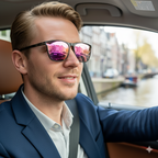 Unisex Solbriller i Plast | Standard Pasform Briller | Polykarbonatlinser til Hverdag & Udendørs Brug | Vanero