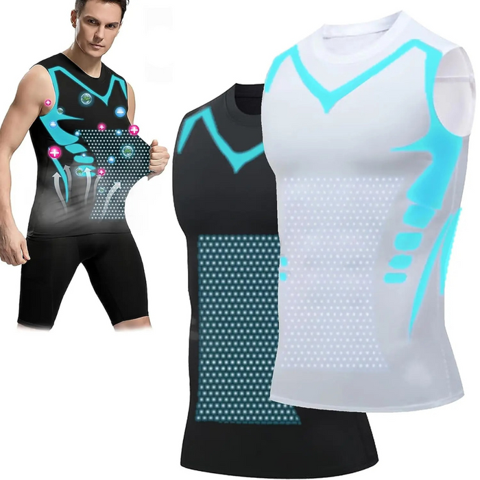 Kompressionsvest Herre Nylon Spandex | Tætsiddende Træningsvest | Fleksibelt Stretchmateriale til Træning og Hverdagsbrug | Vanero
