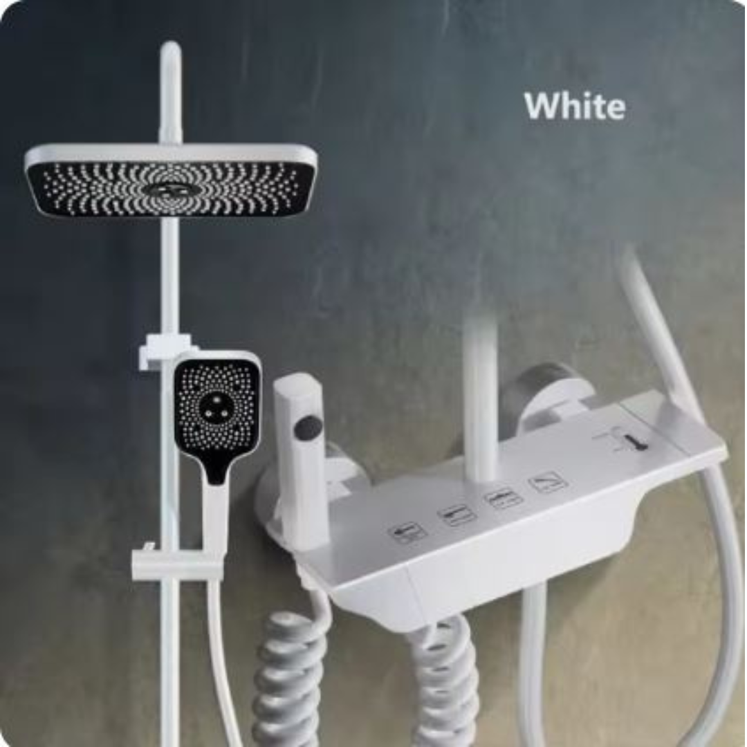 ShowerSet | Højt Tryk Væg Monteret Bruser Premium Kvalitet Sort | Vanero