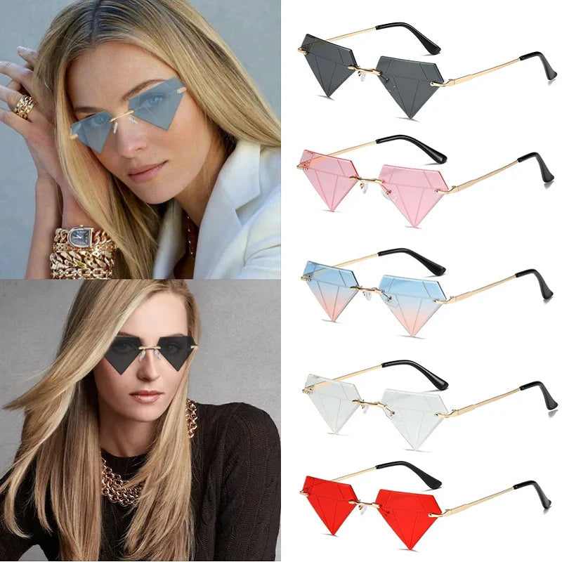 Clara Diamantformet Solbrille med UV400 Beskyttelse | Elegant og Moderne Design | Vanero