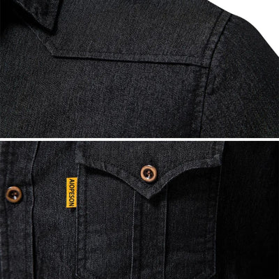 AdaptiveFit l Cotton Denim Skjorte: Skræddersyet Til Mænd l Vanero