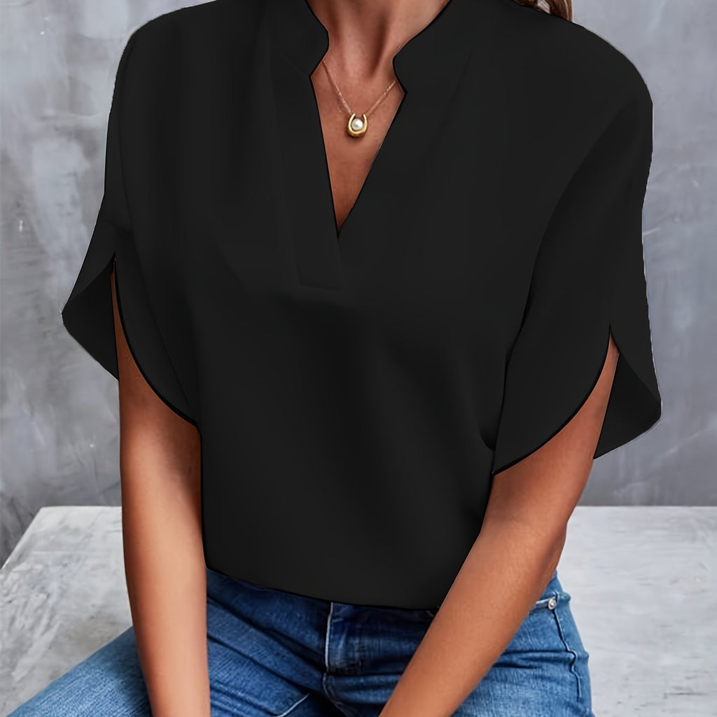 Modure Tekstilmateriale | Regular Fit Damebluse | Enkel Konstruktion til Hverdagsbrug & Fritidsaktiviteter | Vanero