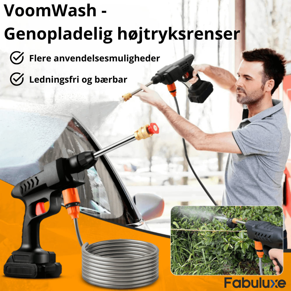 VoomWash | Genopladelig højtryksrenser | Vanero