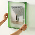 Fotoramme | LED Belyst Display | Transparent Akryldesign Bord- & Hyldeudsmykning | Vanero