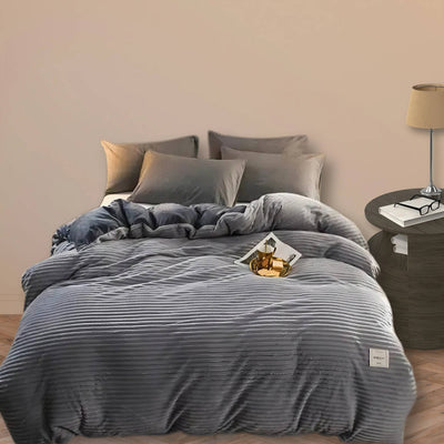 Varme Flannel Sengetøj med Blød Plys Finish | Hyggeligt Vinter Sengetøj | Vanero