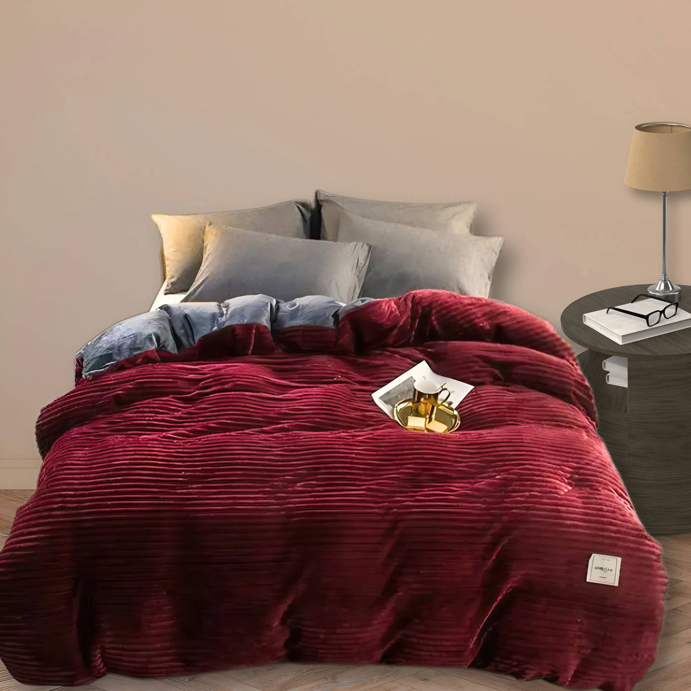 Varme Flannel Sengetøj med Blød Plys Finish | Hyggeligt Vinter Sengetøj | Vanero