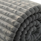 Flannel Fleece Plaid | Brede Striber & Blød Overflade | Plaid Til Sofa, Seng & Indendørs Brug | Vanero