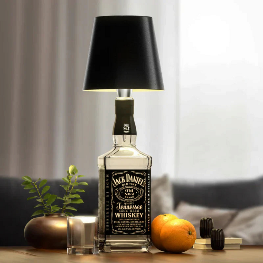 Trådløs LED-Flaskelampe | USB-Opladning & Touch-Betjening | Justerbar Lysstyrke Med Flasketopdesign Til Indendørs Belysning | Vanero