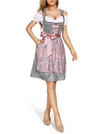 Dirndl Kjole Tekstilmateriale | Regular Fit Traditionel Kjole | Puffærmer Til Festivaler & Kulturelle Arrangementer | Vanero