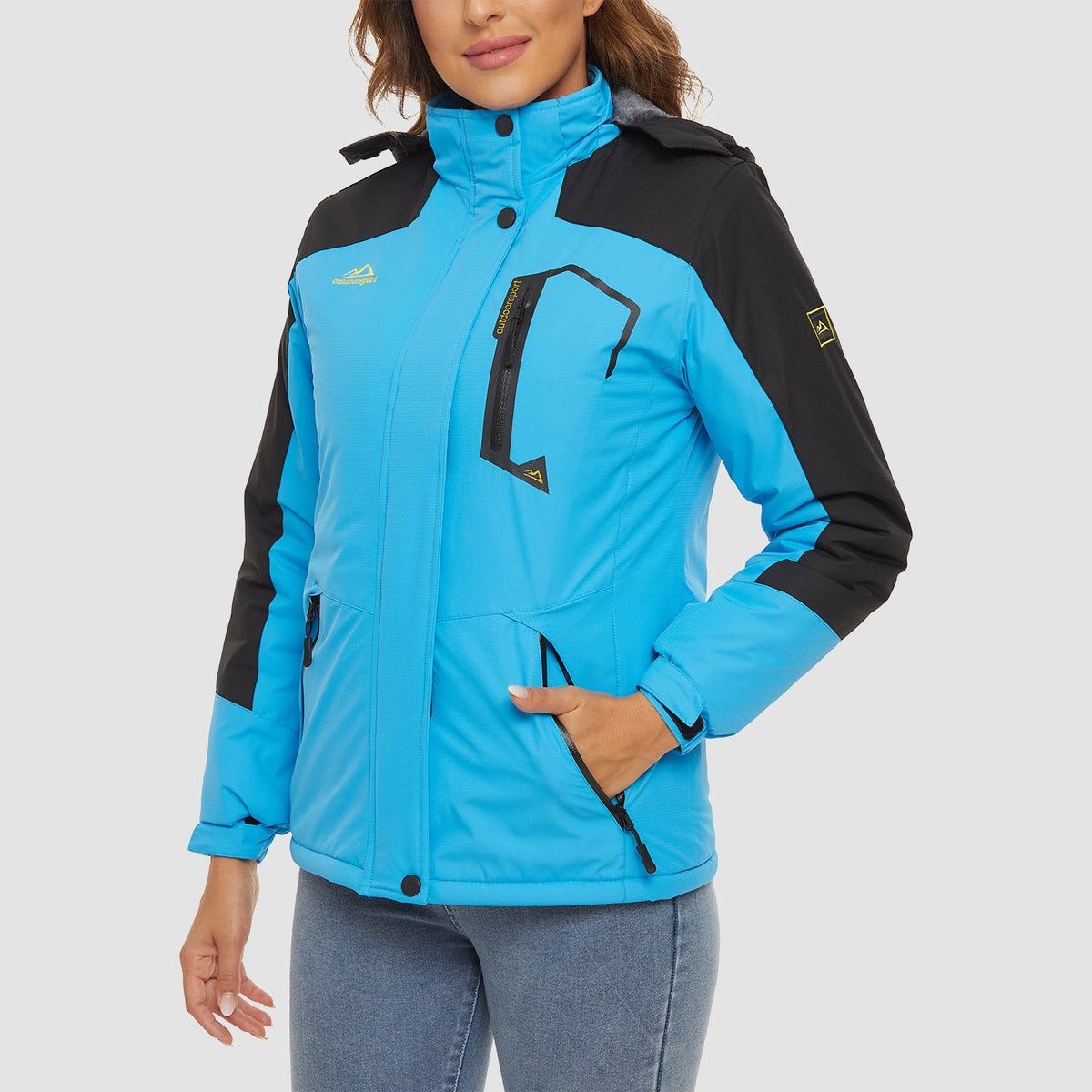 Char Polyester Med Fleecefor | Komfortabel Pasform Vinterjakke | Vandafvisende Hættedesign til Vintersport & Udendørs Brug | Vanero