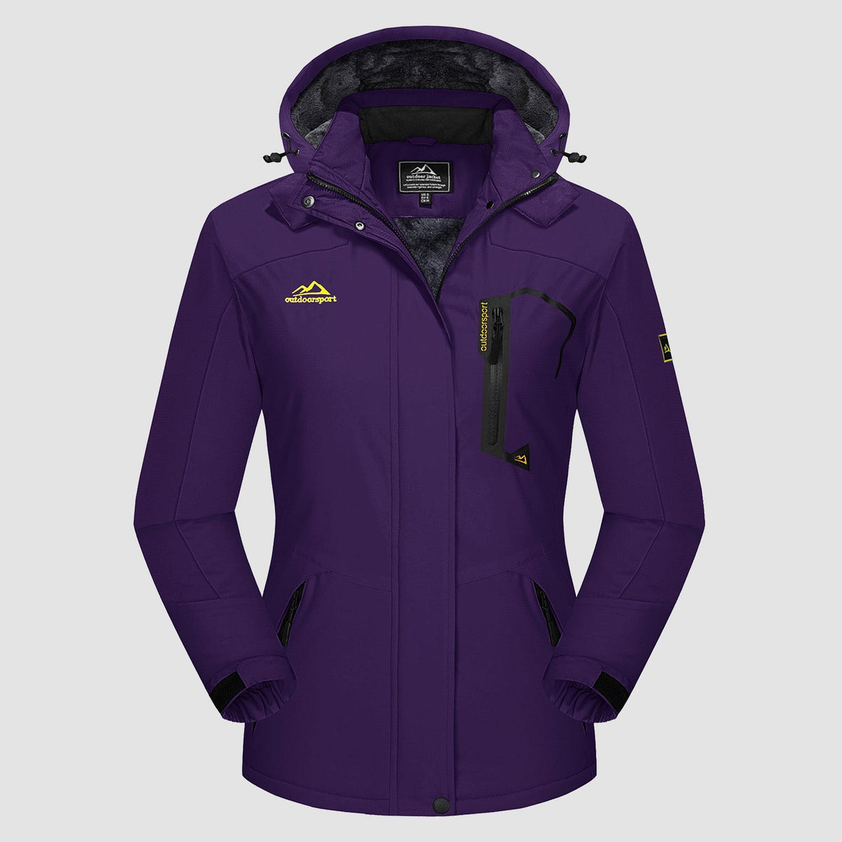 Char Polyester Med Fleecefor | Komfortabel Pasform Vinterjakke | Vandafvisende Hættedesign til Vintersport & Udendørs Brug | Vanero