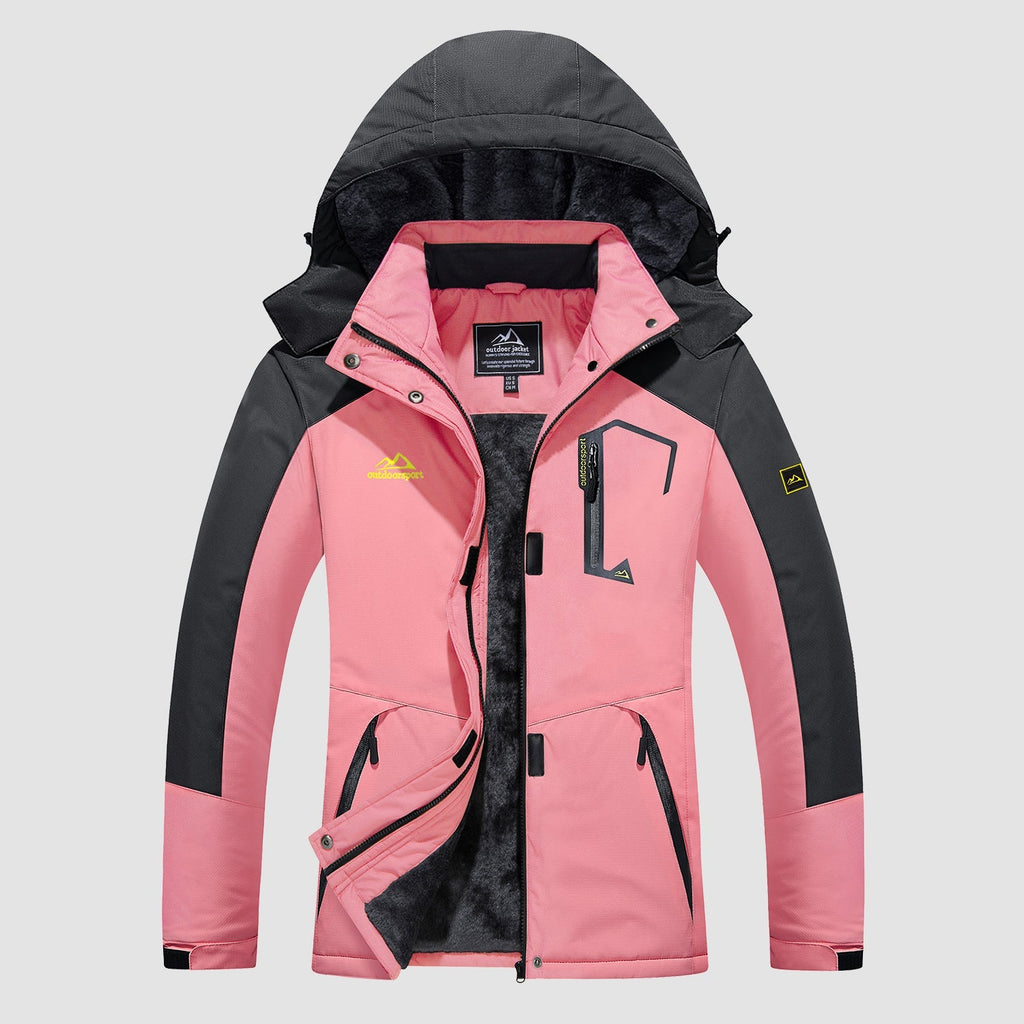 Char Polyester Med Fleecefor | Komfortabel Pasform Vinterjakke | Vandafvisende Hættedesign til Vintersport & Udendørs Brug | Vanero