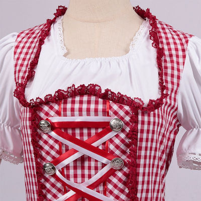 Dame Oktoberfest Dirndl Kjole | Klassisk midi design | Vanero