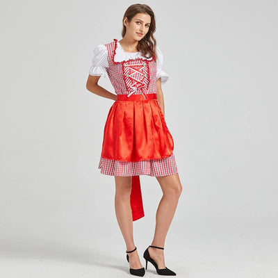 Dame Oktoberfest Dirndl Kjole | Klassisk midi design | Vanero