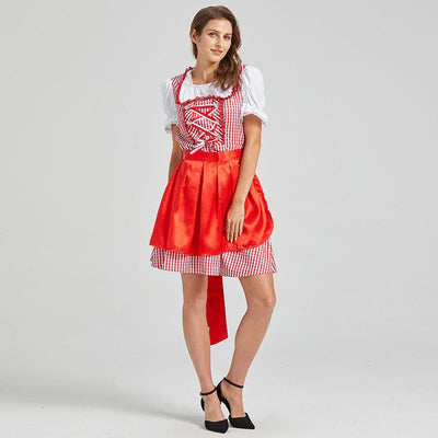 Dame Oktoberfest Dirndl Kjole | Klassisk midi design | Vanero