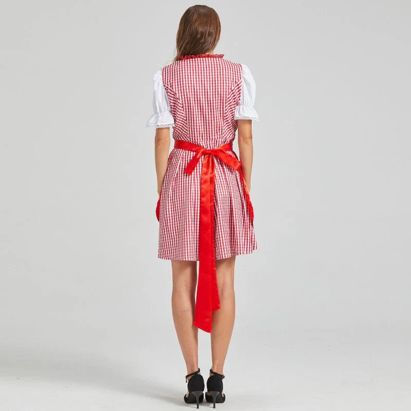 Dame Oktoberfest Dirndl Kjole | Klassisk midi design | Vanero