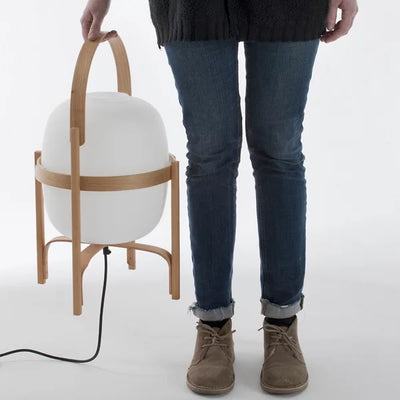 ZenOrb | Minimalistisk Trælampe med Ambient Lys | Vanero