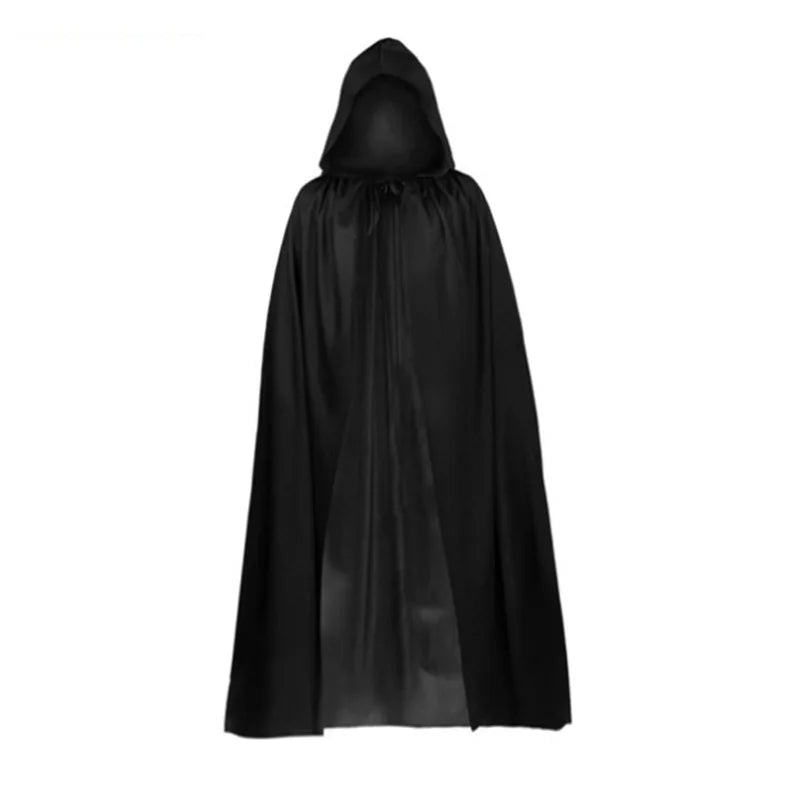 DarkCloak | Sort Unisex Kappe Med Hætte Til Halloween & Cosplay | Vanero