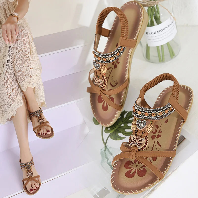 Sanne | Stilfulde Boho Sandaler l Vanero