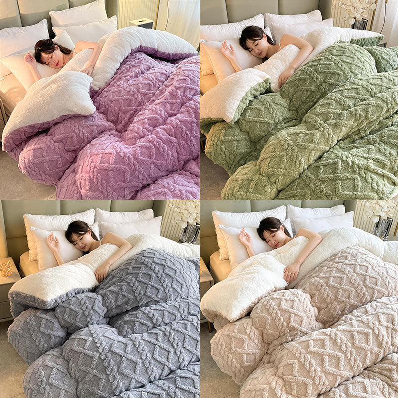 SnugHaven | Elegant Vinterdynebetræk i Fleece l Vanero