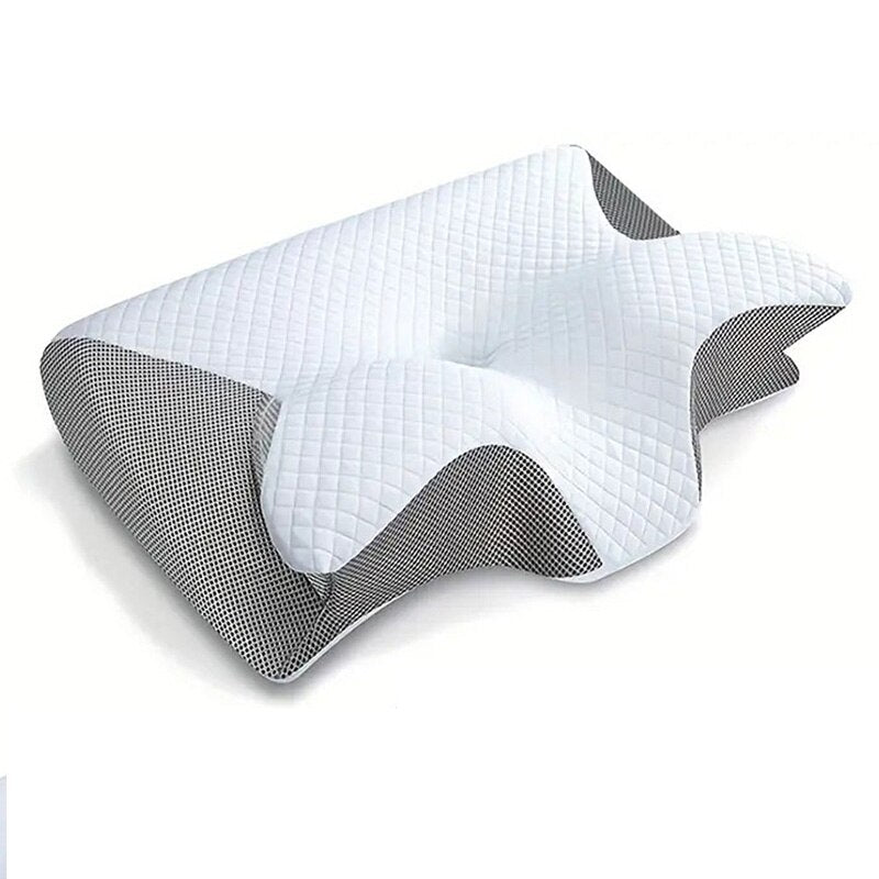 SleepEase Butterfly Memory Skumpude l Ergonomisk Støtte til Side- og Rygsovende l Vanero