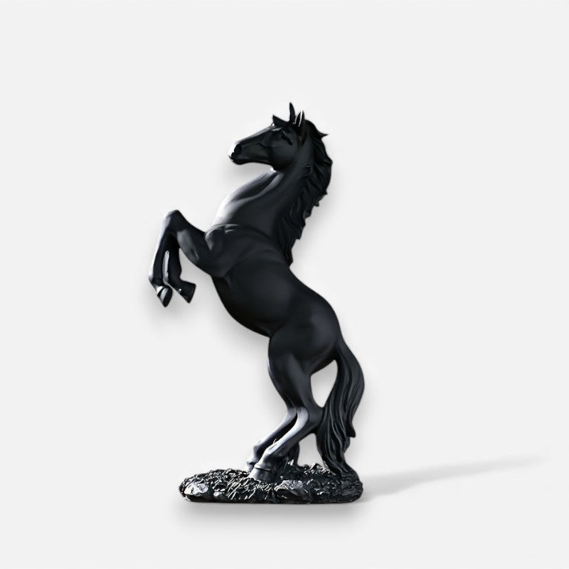 Hesteskulptur Dekorativ Figur | Detaljeret Skulpturel Konstruktion | Indendørs Hylde Konsol & Displaydekoration | Vanero