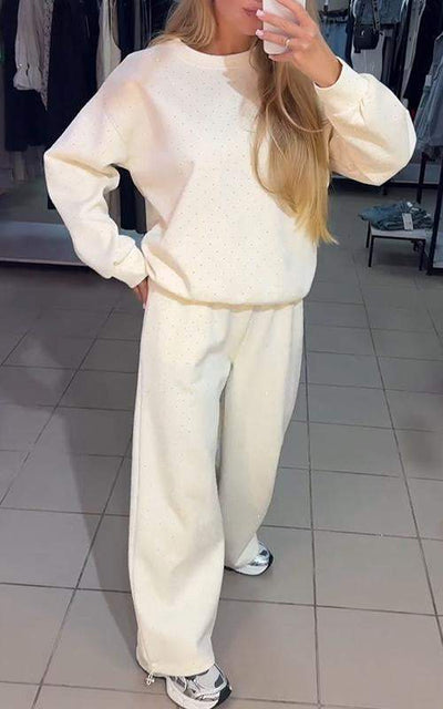 Adela l Diamond Sæt bestående af Pullover og Bukser l Vanero