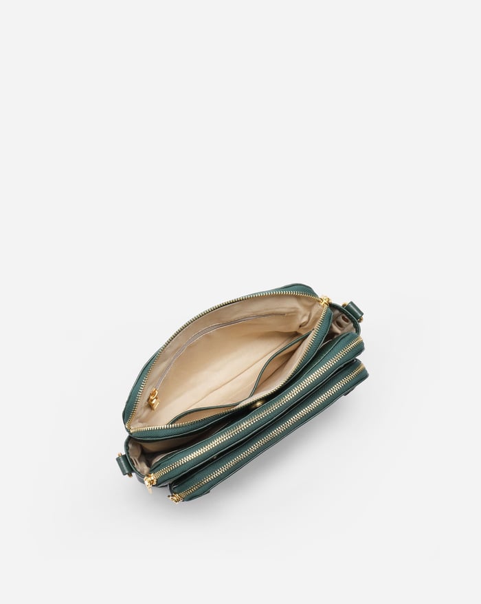 Dame Crossbody Taske PU-Læder | Multi-Rums Rejsetaske Design | Justerbar Rem Til Hverdag & Rejser | Vanero