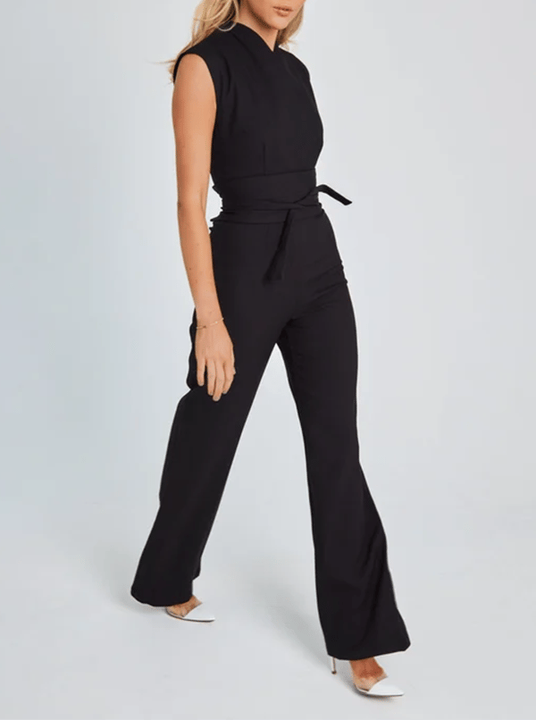 Jumpsuit i Tekstilmateriale | Skræddersyet Pasform Ét-Styks Design | Hverdagsbrug og Arrangementer | Vanero