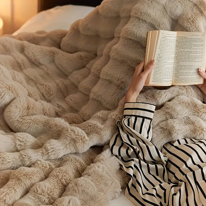 Luna Fleece l Luksus tæppe af imiteret pels l Vanero