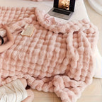 Polyester Faux Fur Tæppe | Dekorativt Tæppe Til Sofa Og Seng | Fås I Flere Størrelser | Vanero