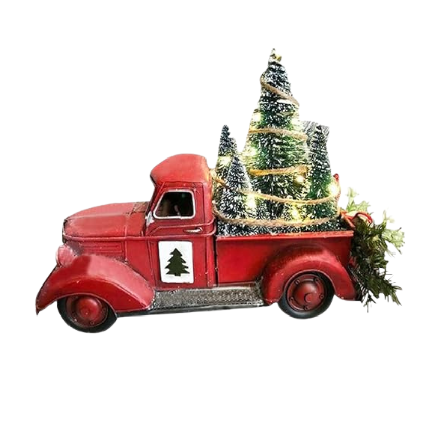 Rød bondegårdslastbils | Juledekoration | Vanero