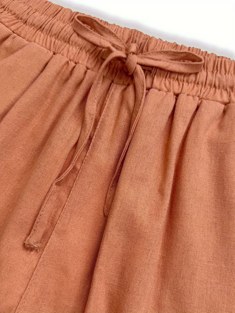 Tina l Relaxed Linen Pants l Vanero