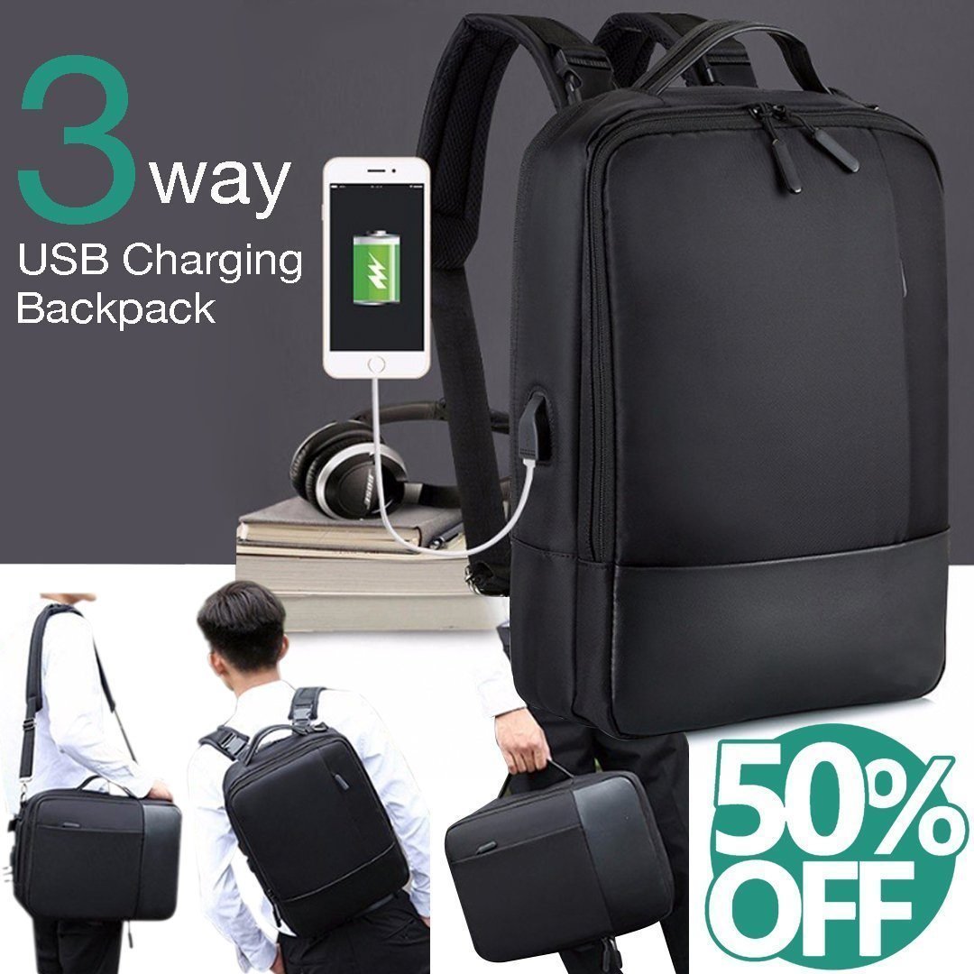 Backpack l Tyverisikret bærbar computer l Vanero