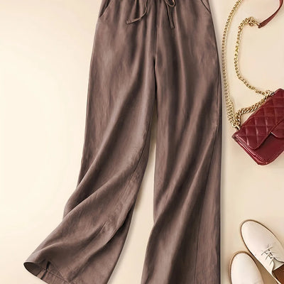 Tina l Relaxed Linen Pants l Vanero