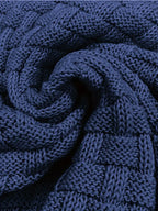 Mark Bomuldskonstruktion | Afslappet Pasform Strikket Sweater | Høj Krave Med Knapdetaljer til Daglig Brug & Kølige Vejrforhold | Vanero