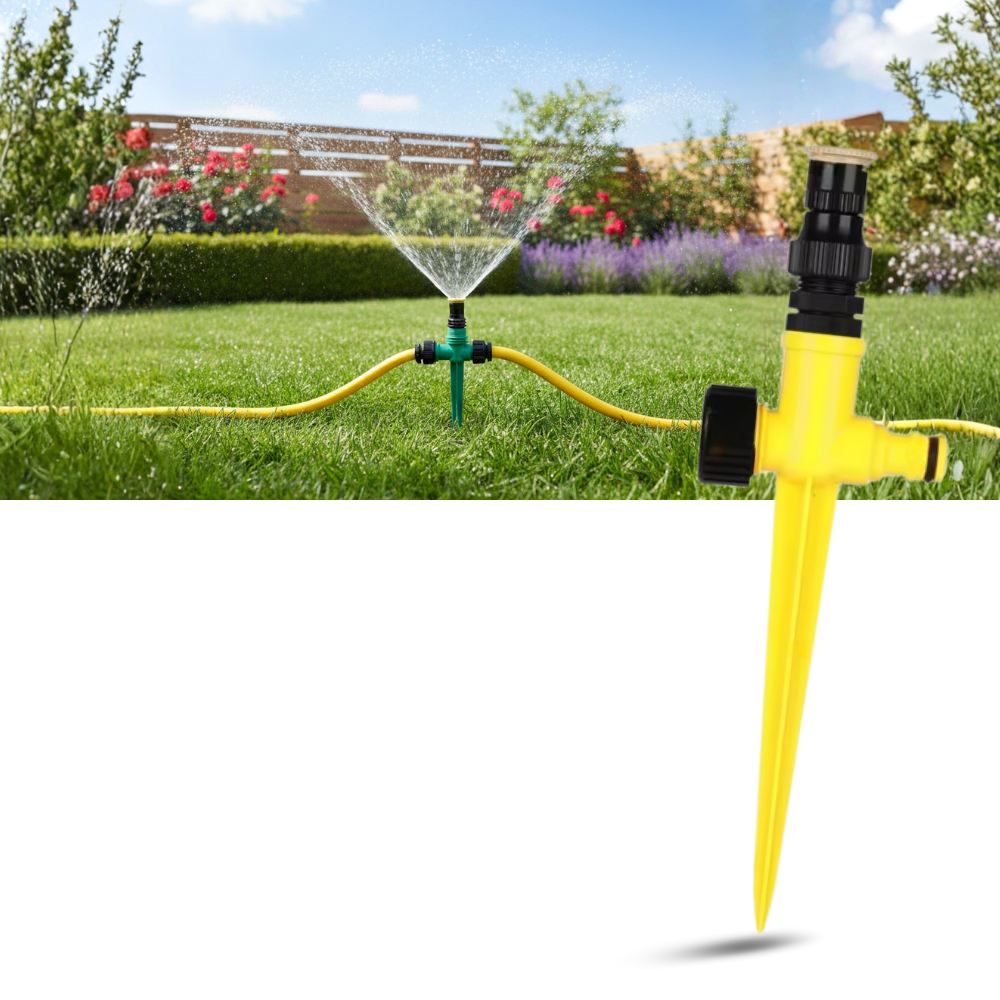 Roterende Havesprinkler | Justerbare Sprøjtevinkler | 360 Graders Plænevanding Og Jordspyd | Vanero