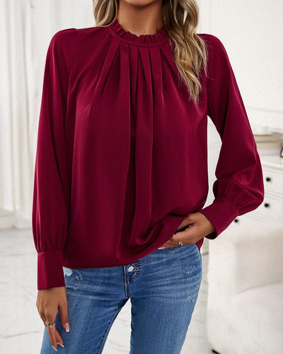 Isabella | Elegant Bluse med Flæser l Vanero
