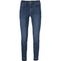 Dame Jeans Bomuld Polyester Elastan | Skinny Fit Højtaljede Jeans | Rå Ankelafslutning Til Hverdagsbrug | Vanero
