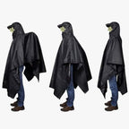 Friluftsponcho Ripstop Polyester | Én Størrelse Vejrbeskyttelse | Sammenpakkeligt Design Til Camping & Friluftsaktiviteter | Vanero