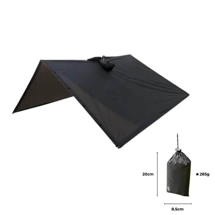 Friluftsponcho Ripstop Polyester | Én Størrelse Vejrbeskyttelse | Sammenpakkeligt Design Til Camping & Friluftsaktiviteter | Vanero
