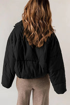 Anne Polyester Konstruktion | Regular Fit Pufferjakke | Opretstående Krave til Vinterbrug & Hverdagsbrug | Vanero