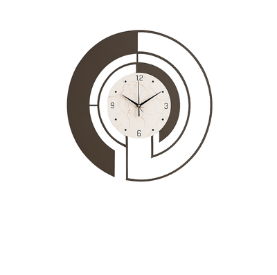 SerenityTick | Lydløst Geometrisk Vægur med Stille Bevægelse til Fredelige Rum | Vanero