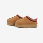 Lenore Kunstig Pels & Fleece | Regular Fit Plateau Pantoffels | Skridsikker Gummisål til Indendørs & Let Udendørs Brug | Vanero
