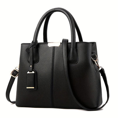 Stilfuld Håndtaske | Struktureret Look | Justerbar Rem | Vanero