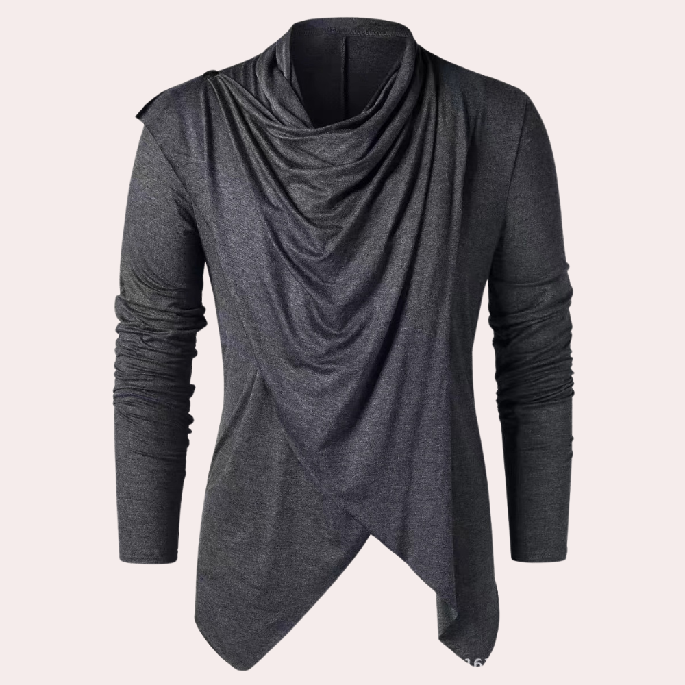CRAIG l Asymmetrisk Langærmet T-Shirt til Mænd l Vanero