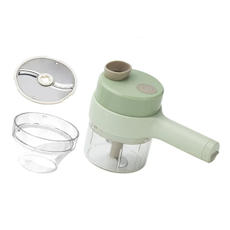 Trådløs Minihakker Med Rustfri Stålblade | USB-Genopladeligt Design På 250 ml | Tilberedning Af Grøntsager Krydderurter Og Frugt | Vanero