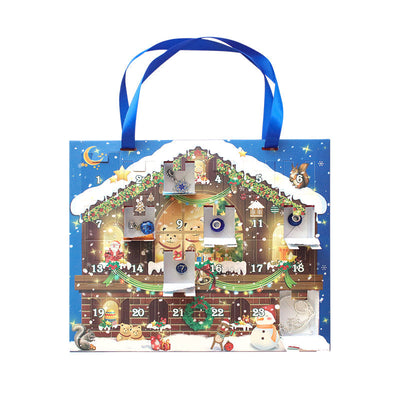 DIY Nedtællingskalender Armbåndsæt 24 Dage | Kreativt Jule-DIY Kit med Charms til Armbånd | Vanero